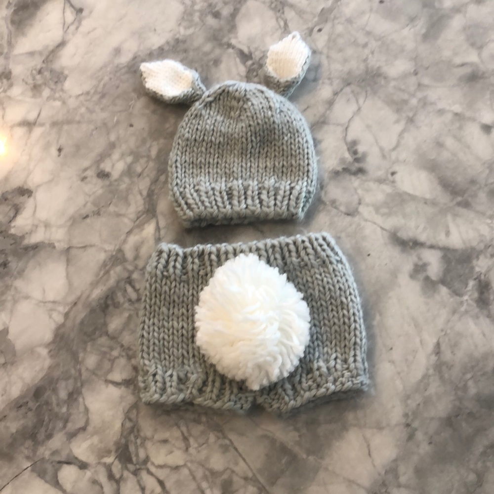 NEWBORN Bunny Hat and Bottom